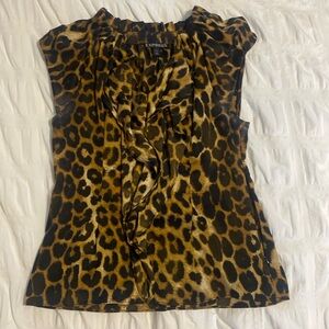 Express Leopard Sleeveless Top